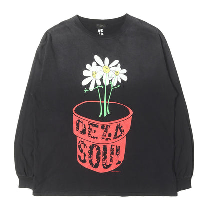 26SS ×DE LA SOUL サンフェード加工 ロングスリーブ Tシャツ(LS TEE)