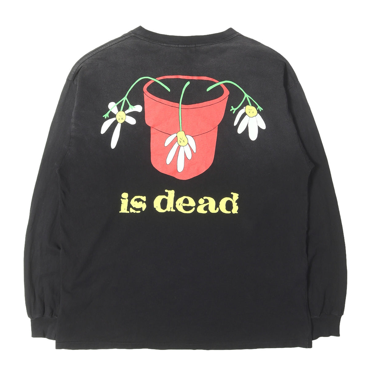 26SS ×DE LA SOUL サンフェード加工 ロングスリーブ Tシャツ(LS TEE)