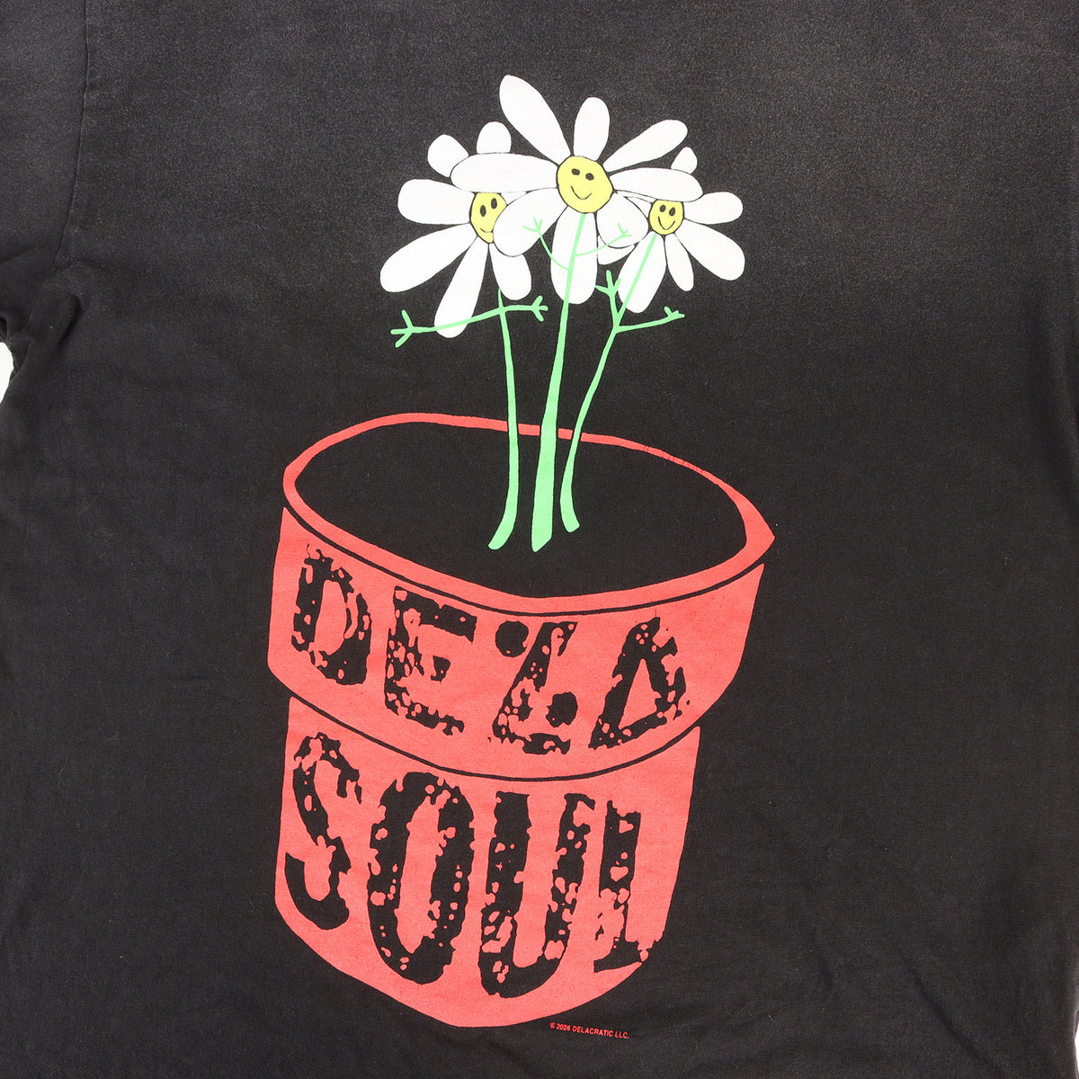 26SS ×DE LA SOUL サンフェード加工 ロングスリーブ Tシャツ(LS TEE)