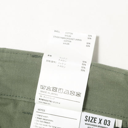 21SS リップストップ BDU ミリタリー カーゴパンツ(WMILL-TROUSER 01)