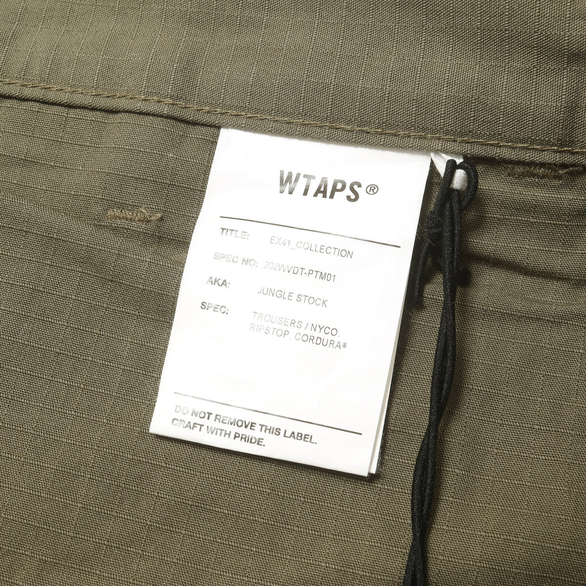 20AW リップストップ ジャングル カーゴパンツ(JUNGLE STOCK / TROUSERS / NYCO. RIPSTOP. CORDURA)