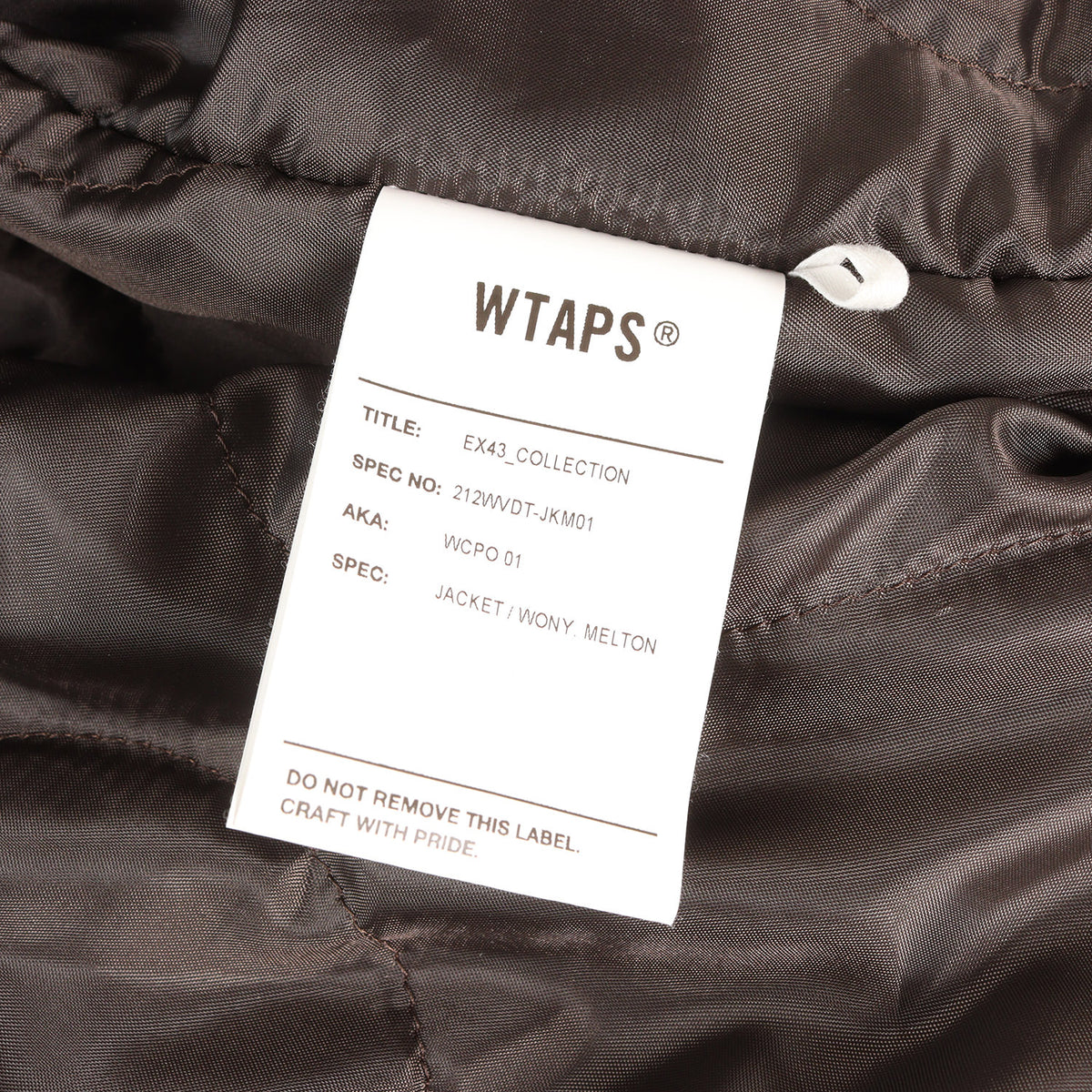 21AW メルトンウール シャツジャケット (WCPO 01 JACKET / WOOL. MELTON)