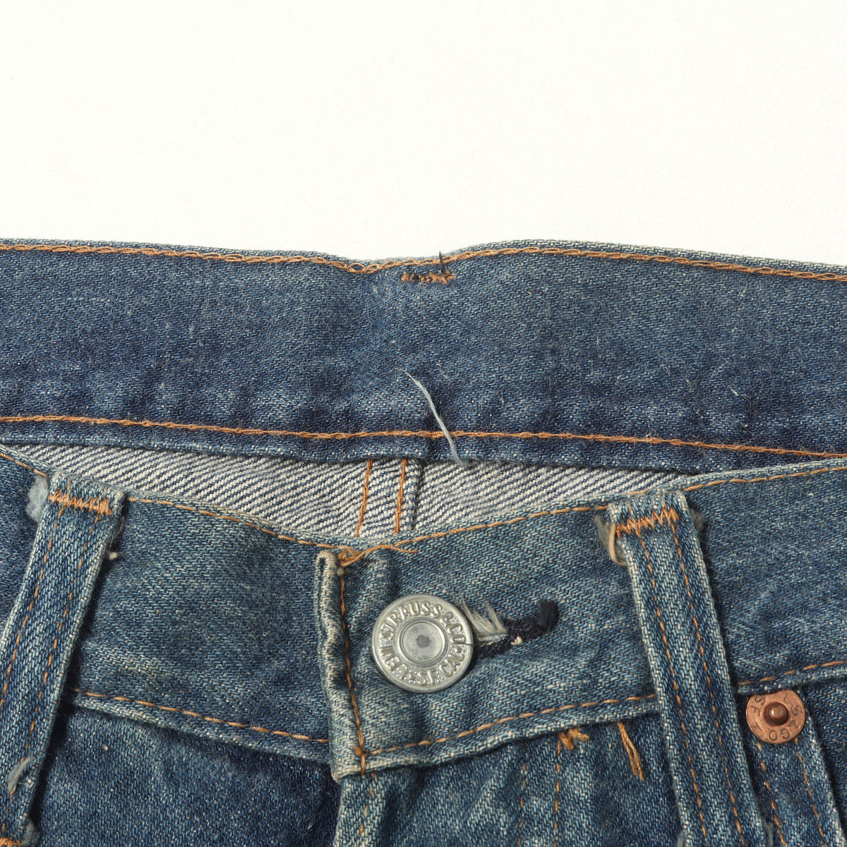 [色濃いめ] 70s 501 66後期 デニムパンツ / USA製 ボタン裏刻印6