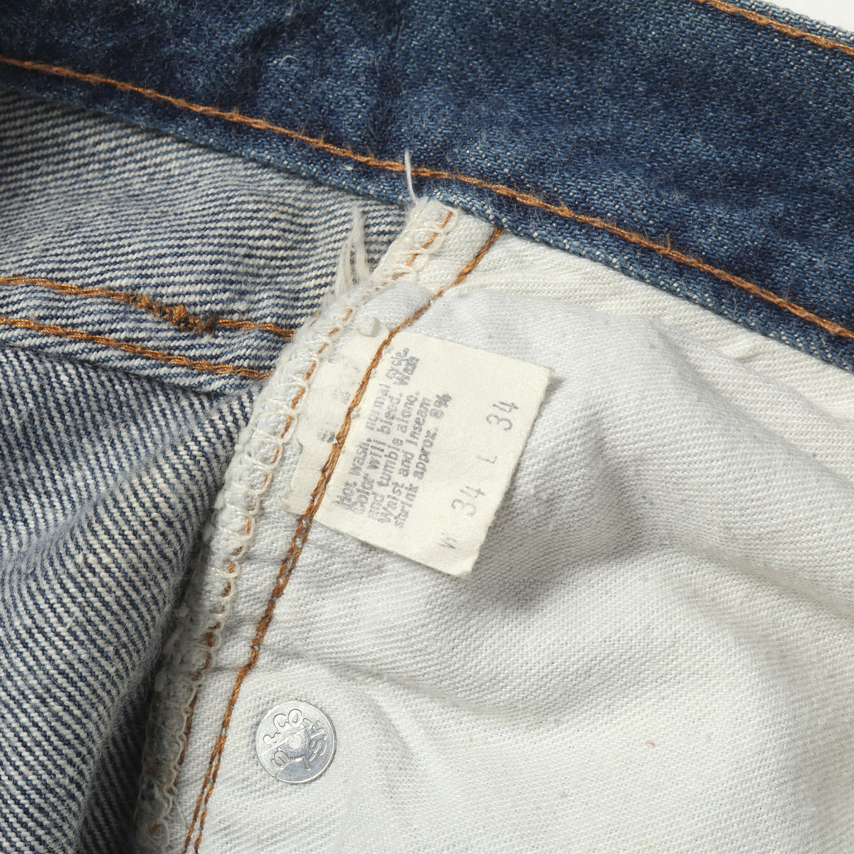 [色濃いめ] 70s 501 66後期 デニムパンツ / USA製 ボタン裏刻印6