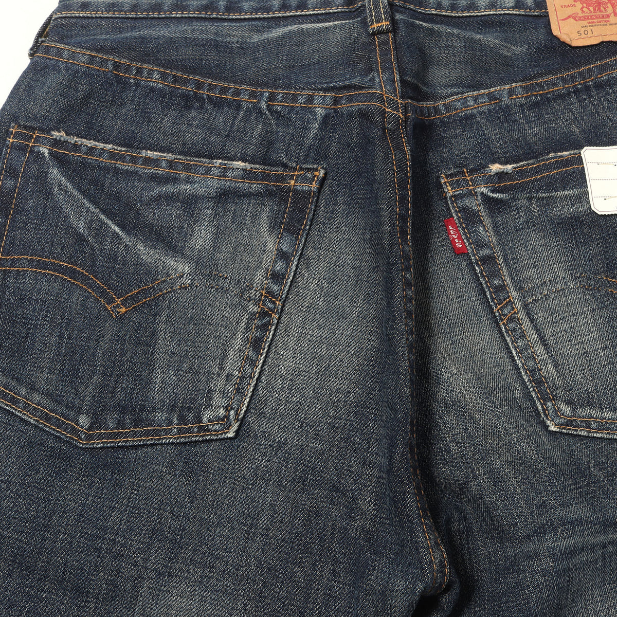 [希少 デッドストック] 00s 1971年復刻 501 Big E 66前期 デニムパンツ / 日本製 71501-0192