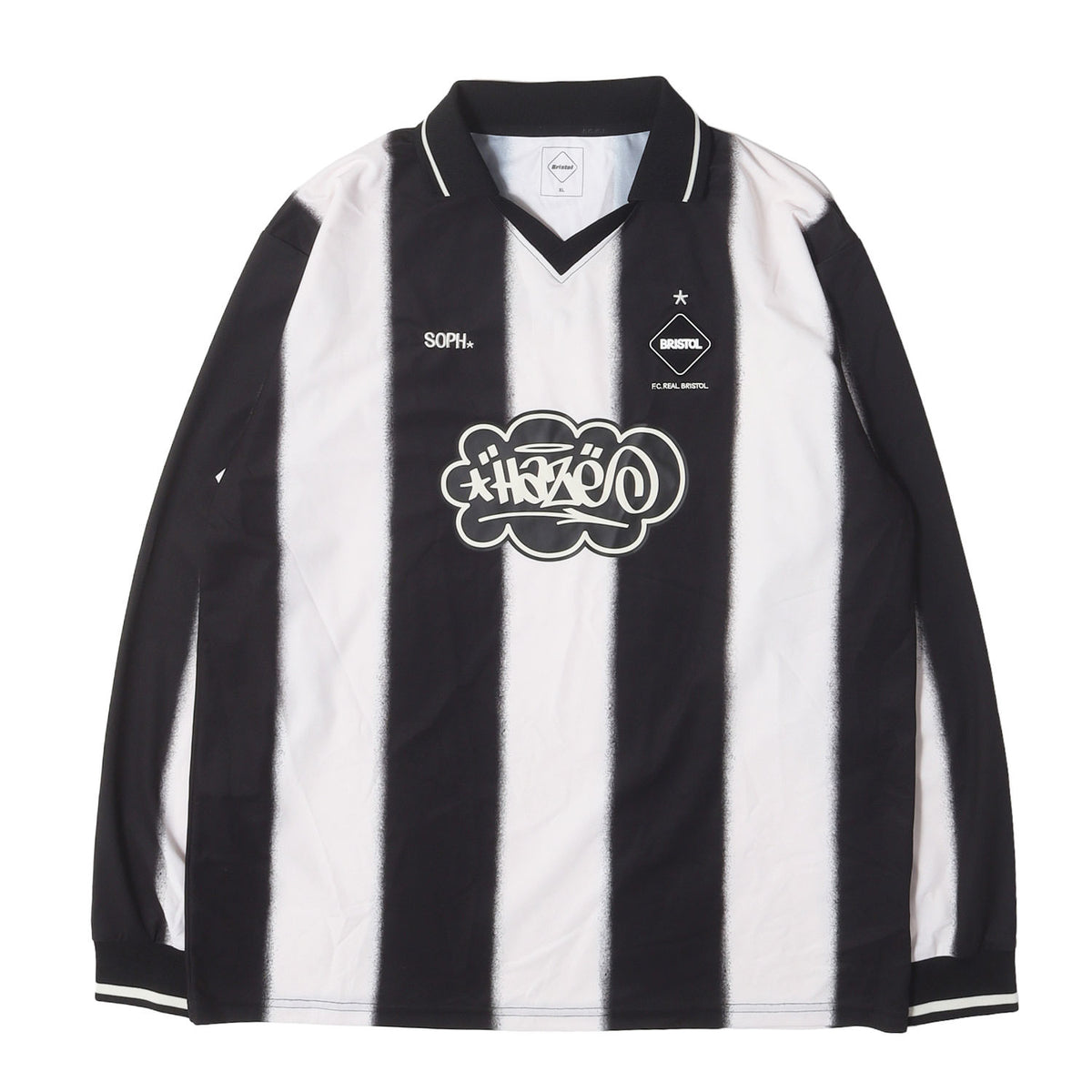 25AW ×ERIC HAZE スプレーストライプ ゲームシャツ (GAME SHIRT)