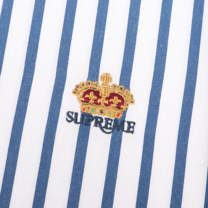 26SS クラウンロゴ ストライプ ボタンダウンシャツ(Stripe Shirt)