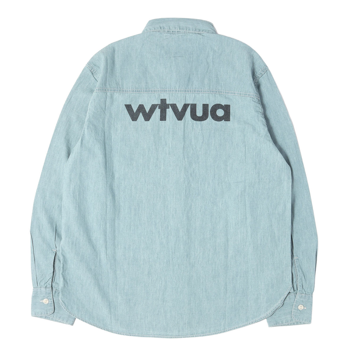 26SS wtvuaロゴ シャンブレーシャツ(CB / LS / COTTON. CHAMBRAY)