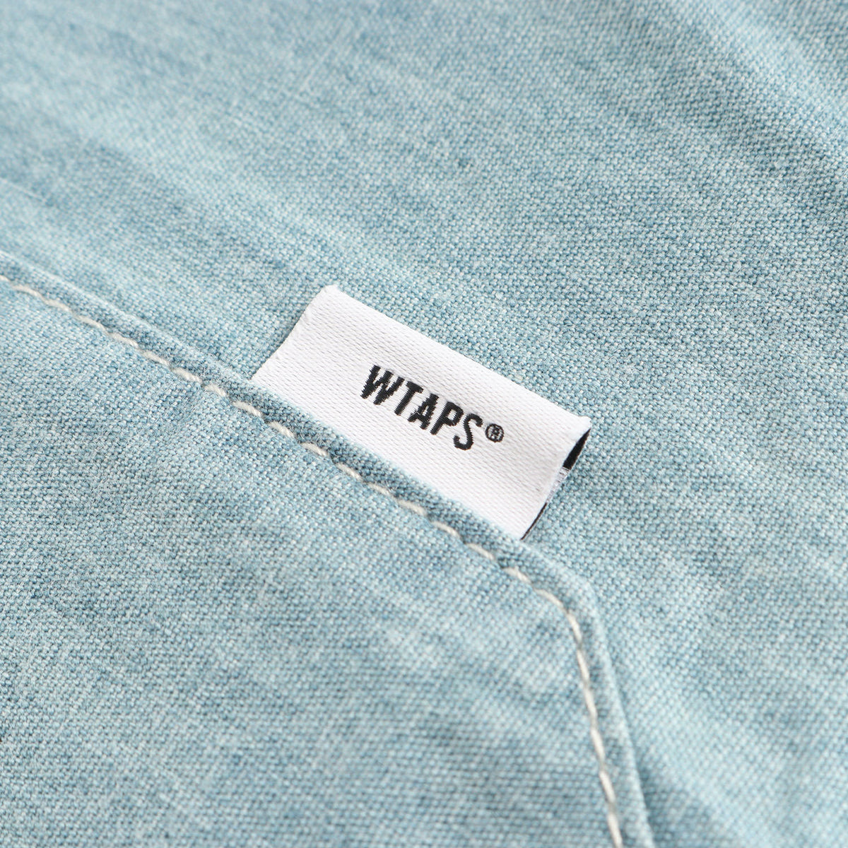 26SS wtvuaロゴ シャンブレーシャツ(CB / LS / COTTON. CHAMBRAY)