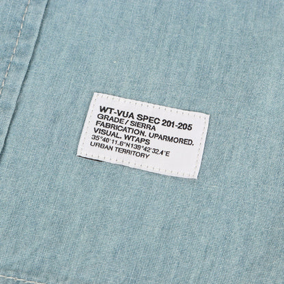 26SS wtvuaロゴ シャンブレーシャツ(CB / LS / COTTON. CHAMBRAY)