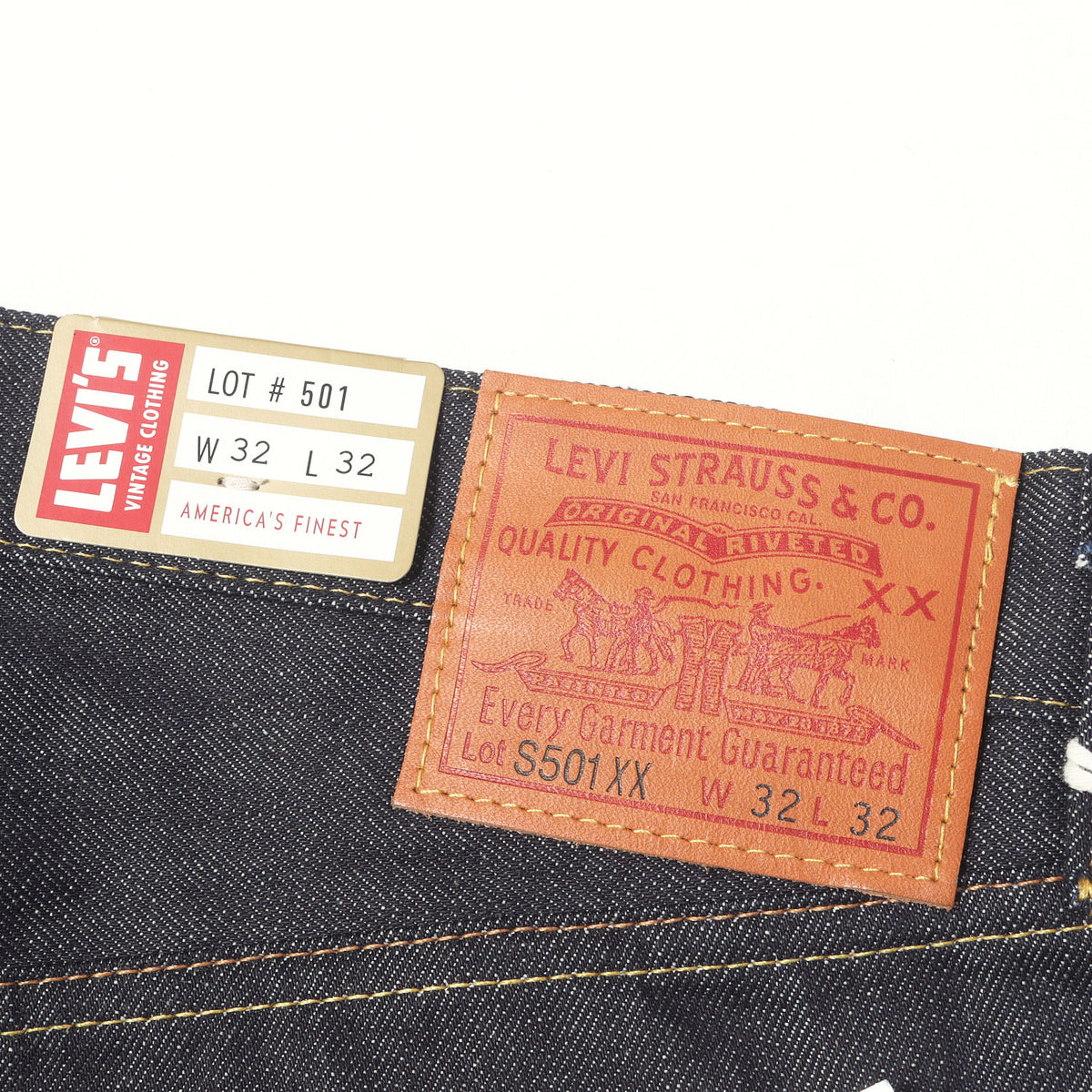 [人気モデル デッドストック] 1944年復刻 S501XX 大戦 デニムパンツ / USA製 44501-0068