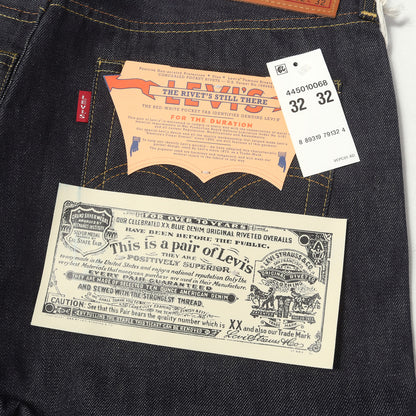 [人気モデル デッドストック] 1944年復刻 S501XX 大戦 デニムパンツ / USA製 44501-0068