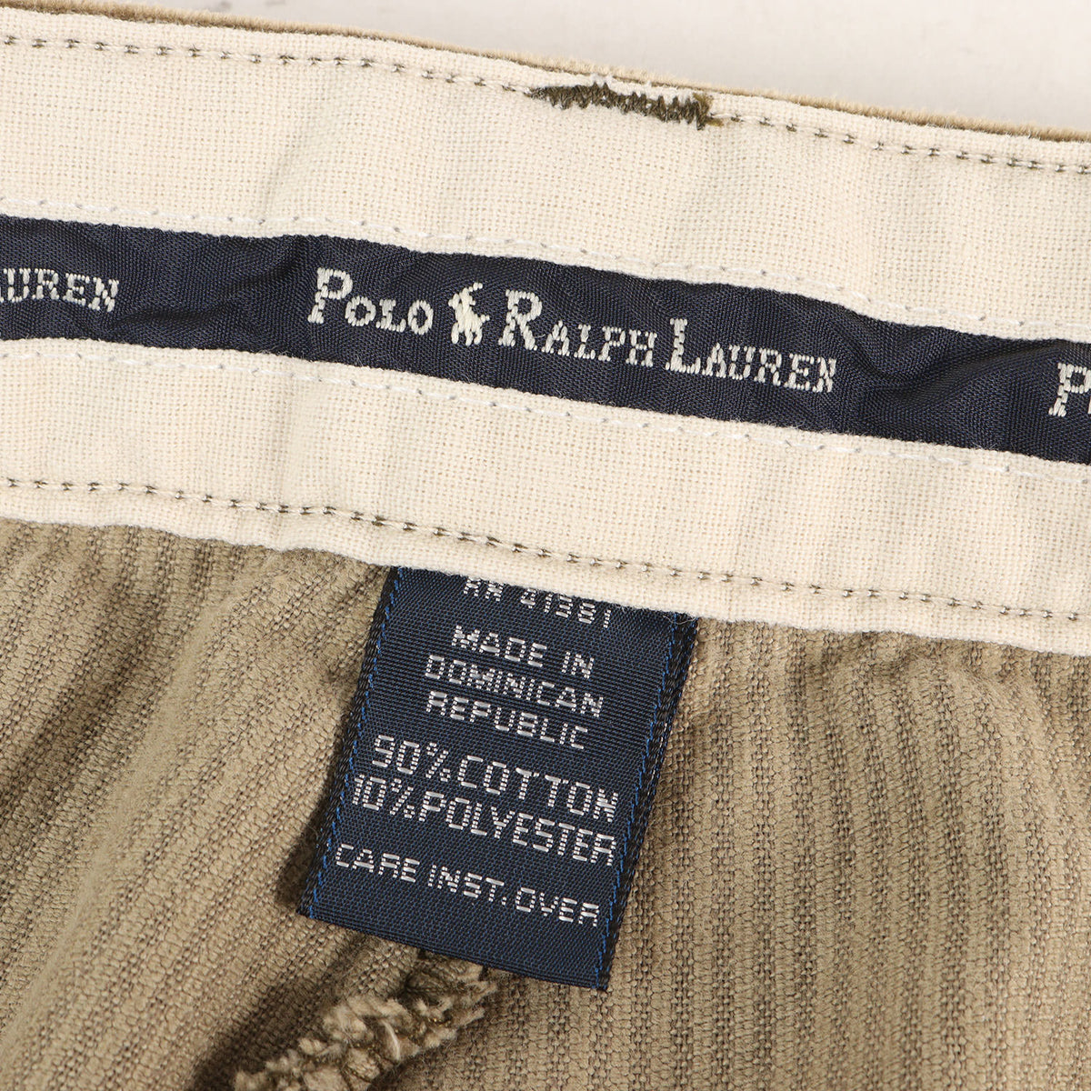 00s ツータック 太畝 コーデュロイ ワイド パンツ / ドミニカ製 POLO CORDS