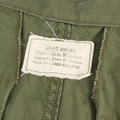 [希少モデル] 60s 米軍実物 1st ジャングル ファティーグ カーゴパンツ (ノンリップ / ナム戦)