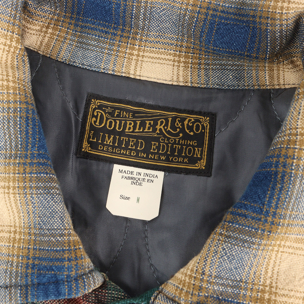 [LIMITED EDITION] 20AW 裏地キルティング ネイティブ チェック パッチワーク シャツ ジャケット (Patchwork Overshirt)