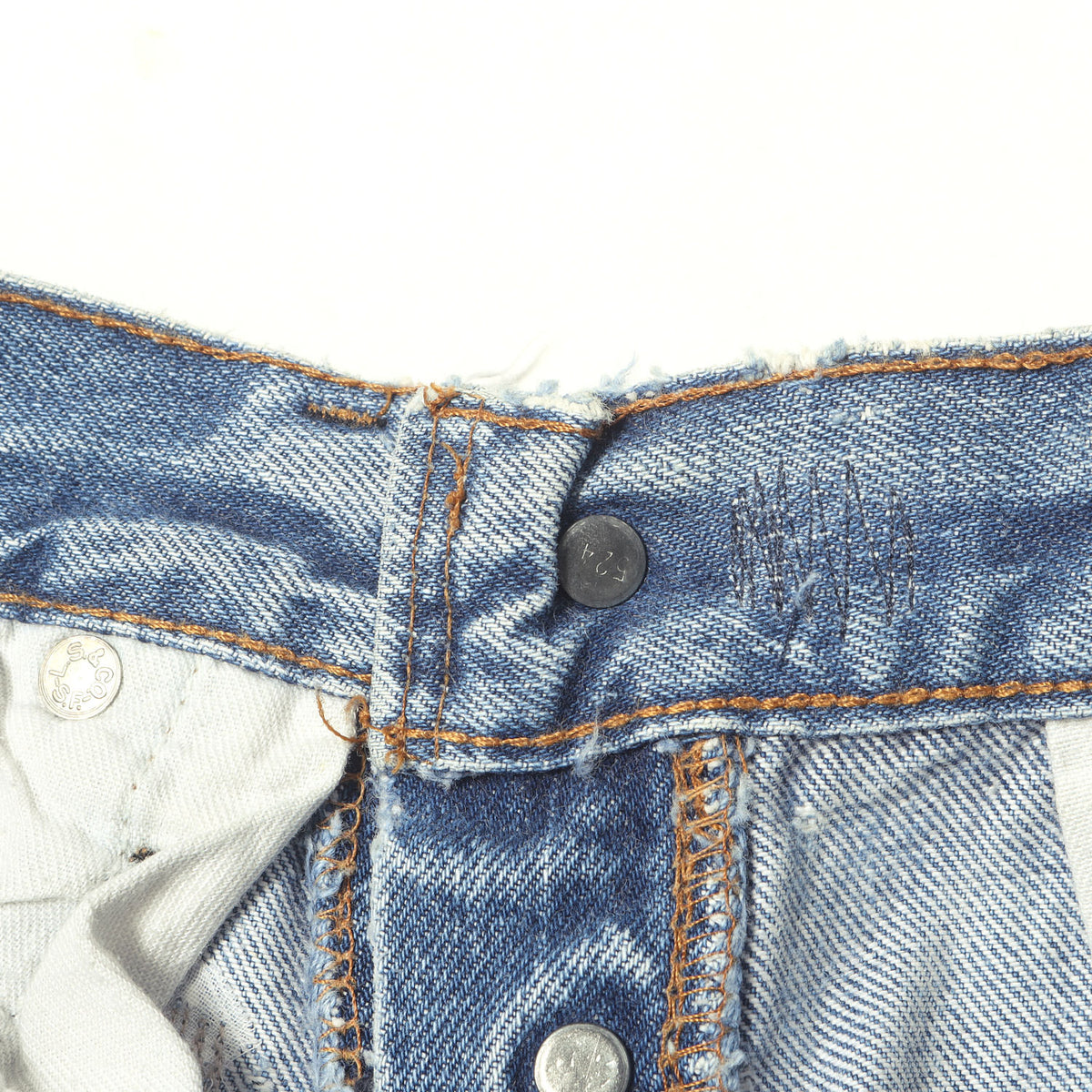 [雰囲気抜群] 80s 501 赤耳 デニムパンツ / USA製 ボタン裏刻印524