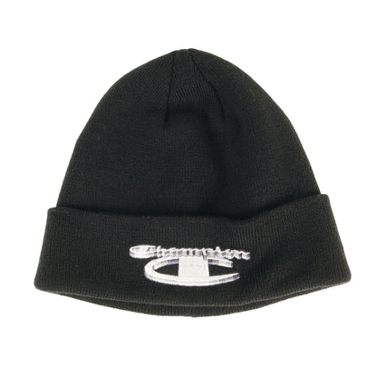 ×Champion 3Dメタリックロゴ ニット ビーニー(3D Metallic Beanie)