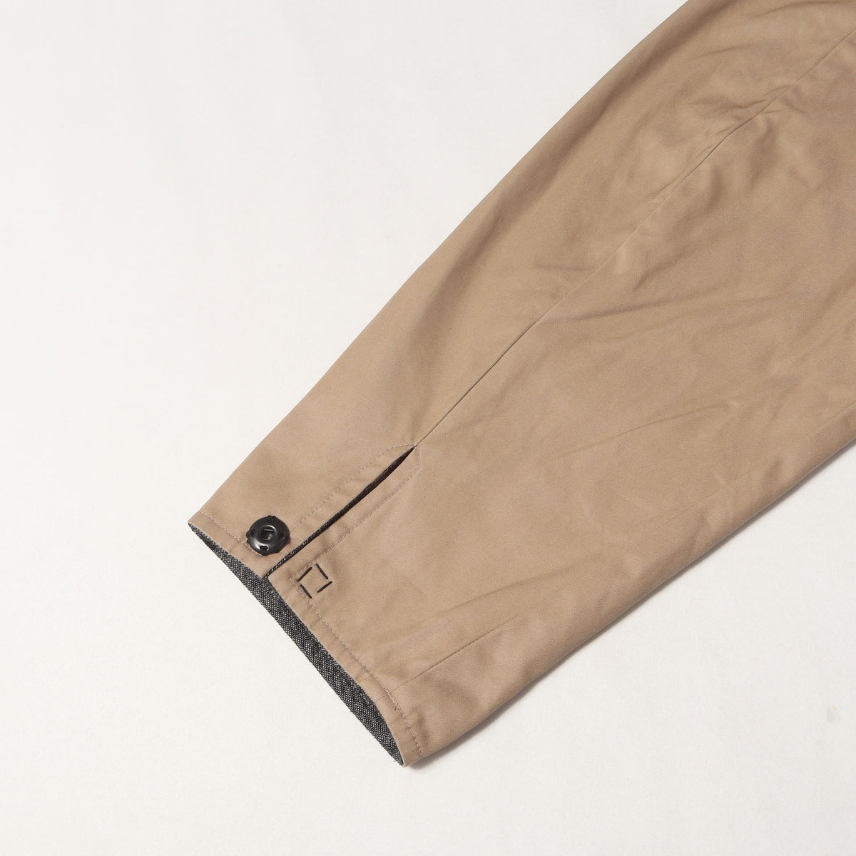 リバーシブル ボーダーコンビ チェスターコート(Reversible Speck Linen Coat)