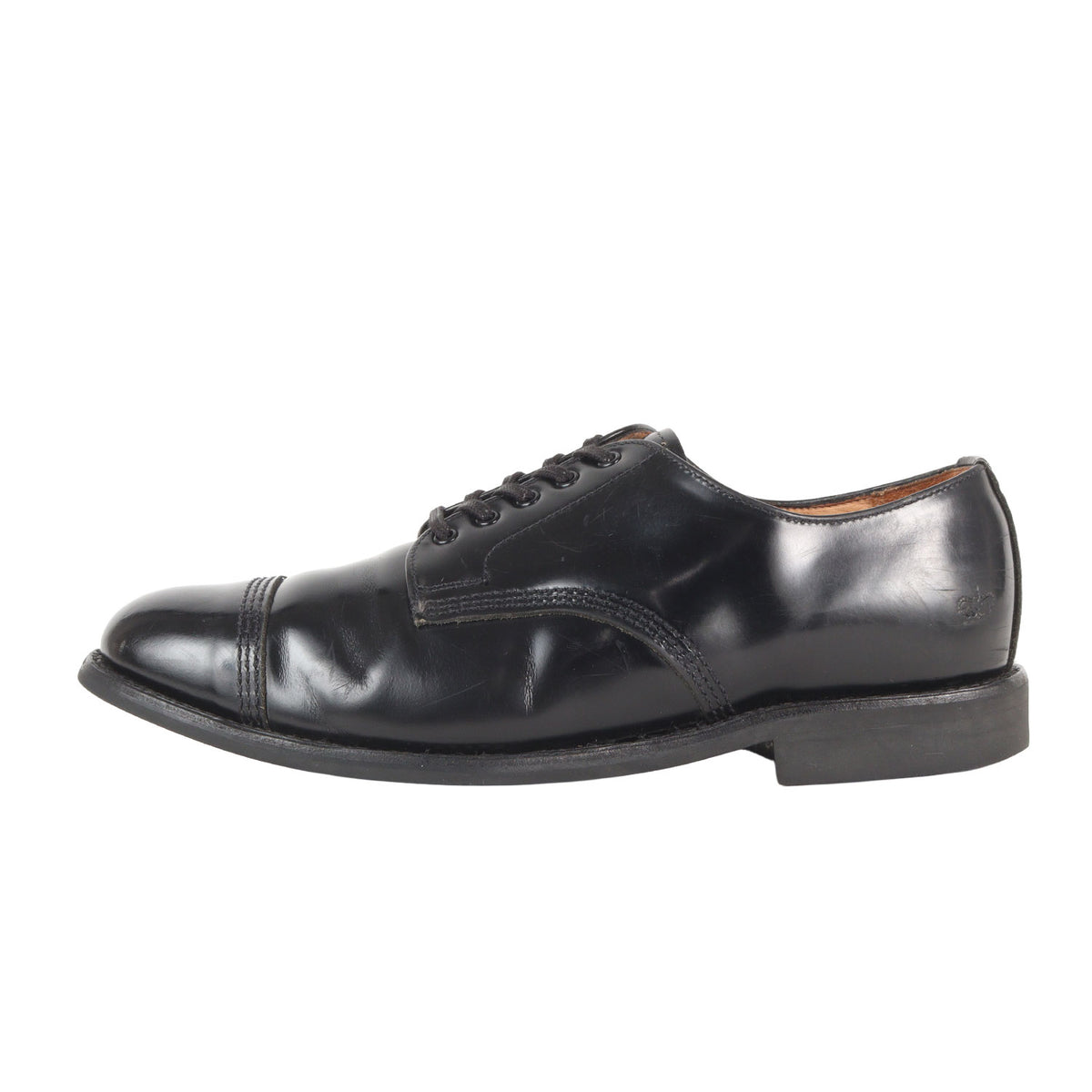 ガラスレザー キャップトゥ ミリタリー ダービーシューズ(1128B MILITARY DERBY SHOE)