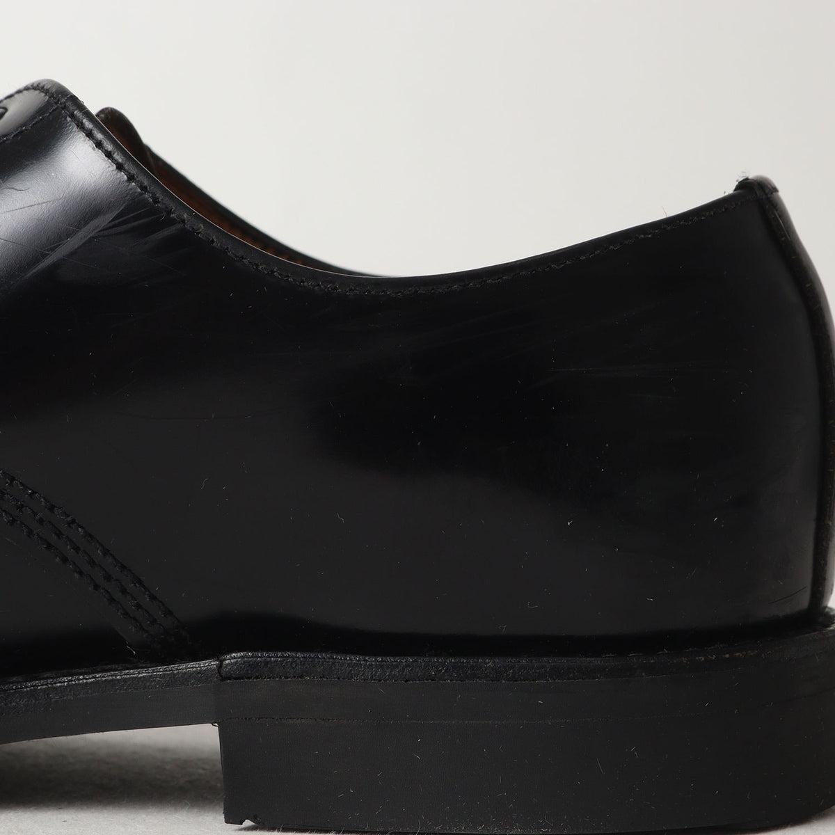ガラスレザー キャップトゥ ミリタリー ダービーシューズ(1128B MILITARY DERBY SHOE)