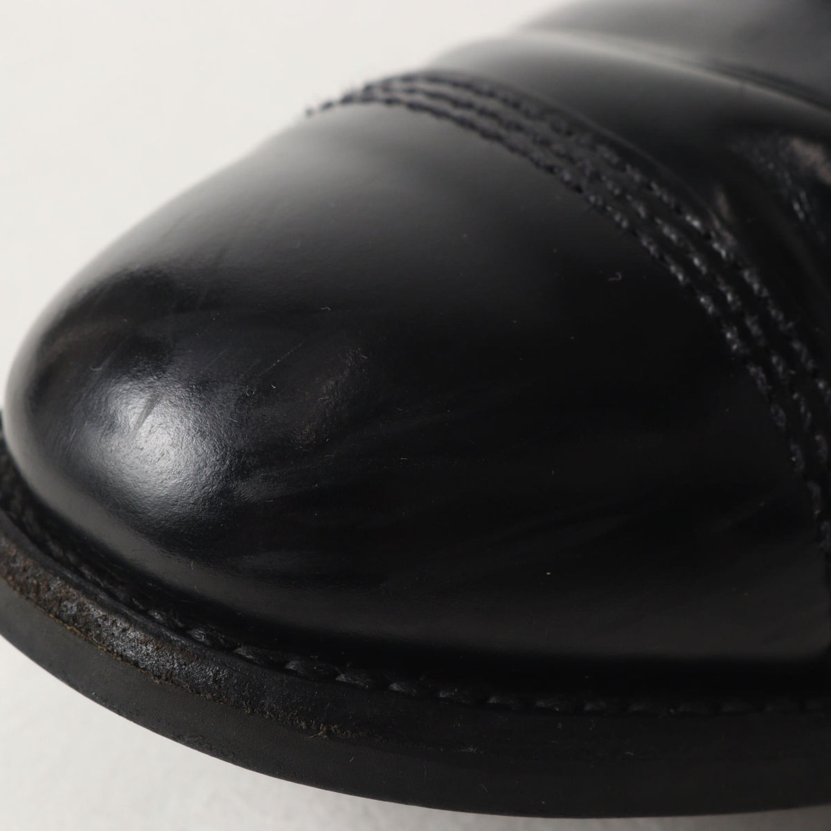 ガラスレザー キャップトゥ ミリタリー ダービーシューズ(1128B MILITARY DERBY SHOE)