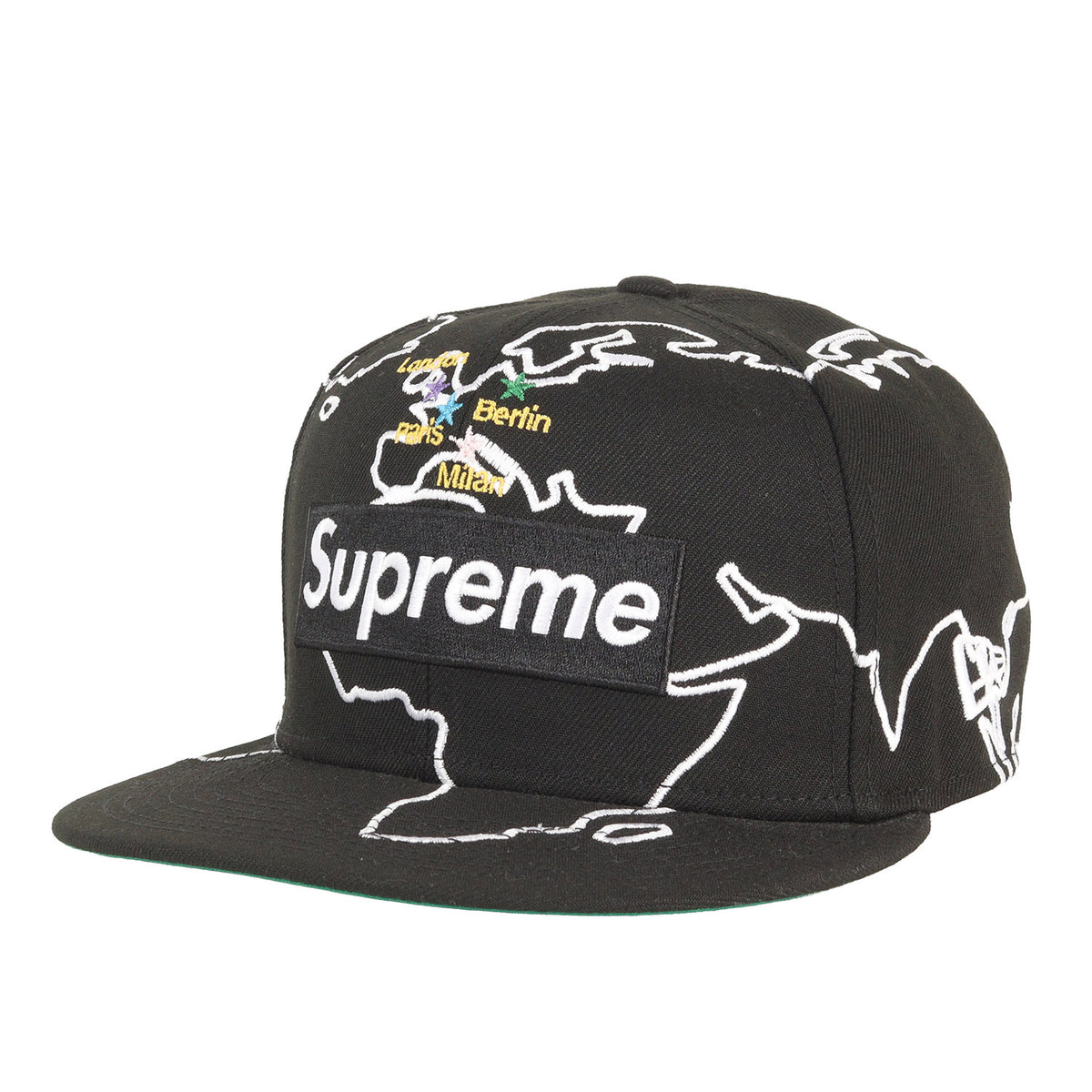 23AW ×NEW ERA マップ柄 BOXロゴ ベースボールキャップ(Worldwide Box Logo)