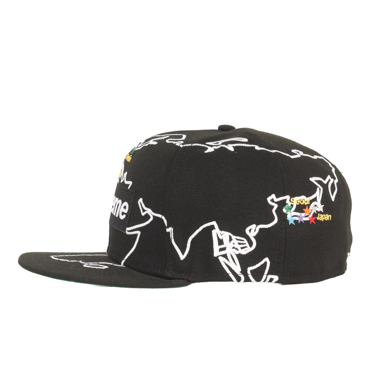 23AW ×NEW ERA マップ柄 BOXロゴ ベースボールキャップ(Worldwide Box Logo)