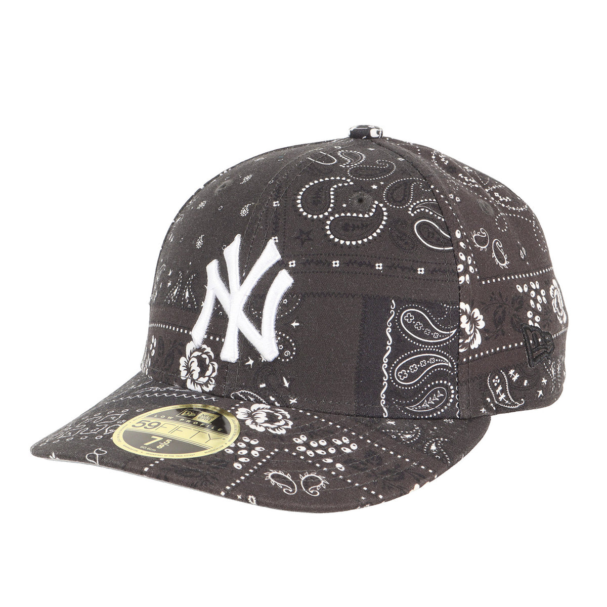 21SS ×NEW ERA ×MLB New York Yankees バンダナパッチワーク ベースボールキャップ(Deconstructed Bandana Low Profile Cap)