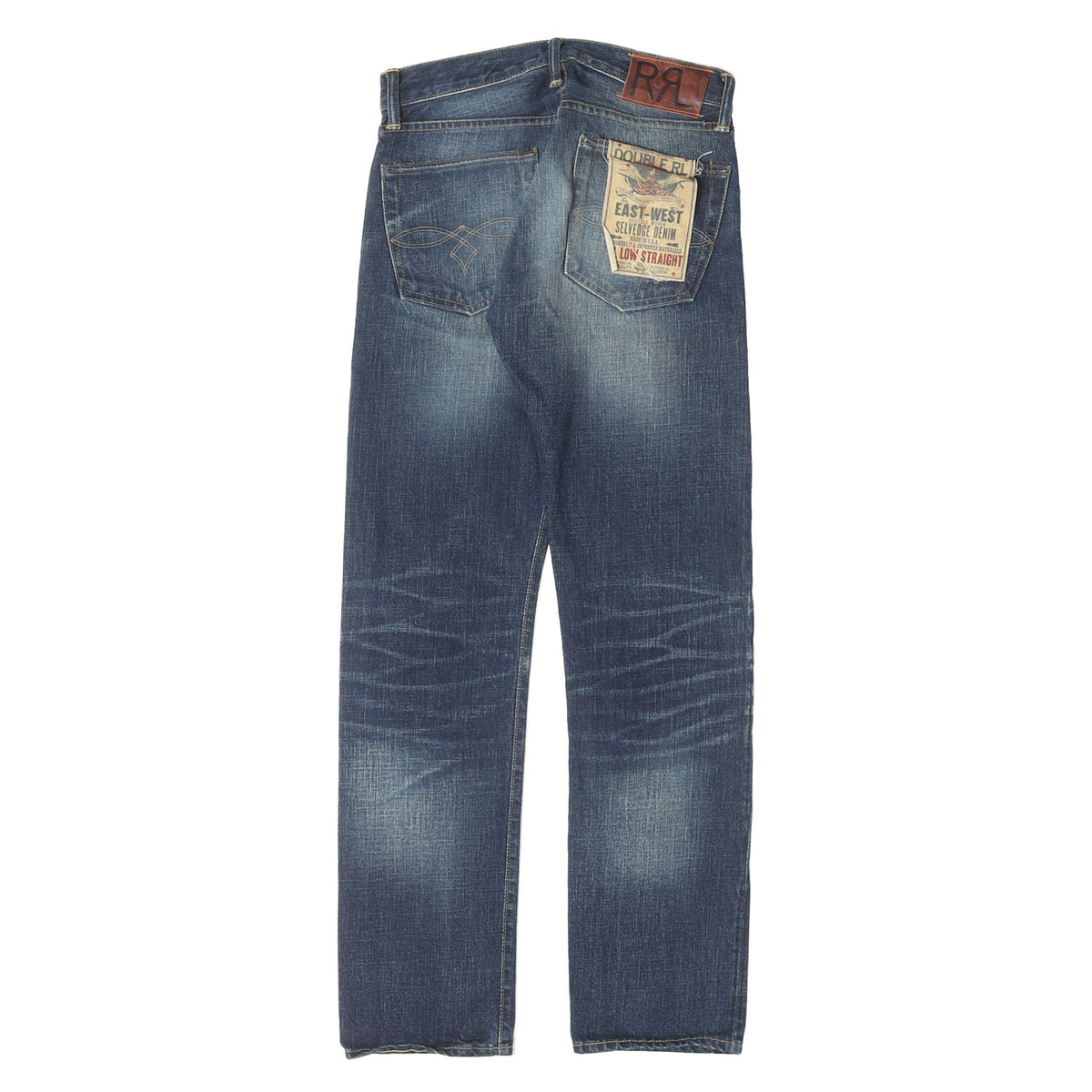 ヴィンテージ加工 セルビッチ デニムパンツ (JAPAN WOVEN SELVEDGE DENIM LOW STRAIGHT) USA製