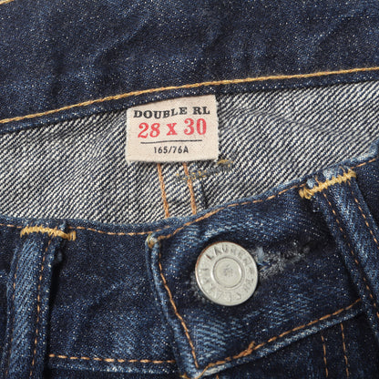ヴィンテージ加工 セルビッチ デニムパンツ (JAPAN WOVEN SELVEDGE DENIM LOW STRAIGHT) USA製