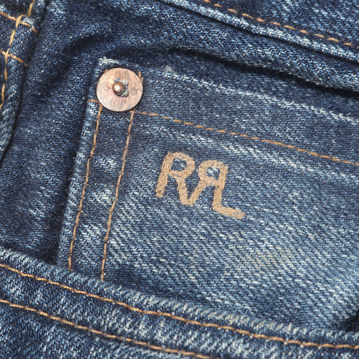 ヴィンテージ加工 セルビッチ デニムパンツ (JAPAN WOVEN SELVEDGE DENIM LOW STRAIGHT) USA製