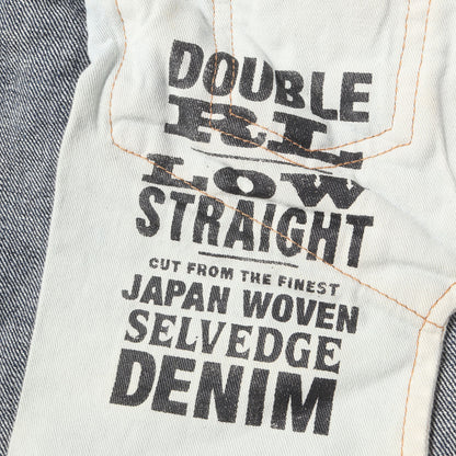 ヴィンテージ加工 セルビッチ デニムパンツ (JAPAN WOVEN SELVEDGE DENIM LOW STRAIGHT) USA製