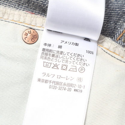 ヴィンテージ加工 セルビッチ デニムパンツ (JAPAN WOVEN SELVEDGE DENIM LOW STRAIGHT) USA製