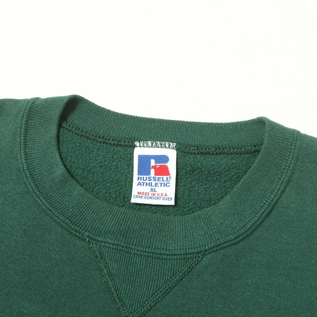 90s 無地 前V クルーネック スウェット USA製