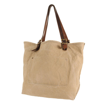 レザーハンドル キャンバス トラベル トートバッグ (Canvas × Leather Travel Tote Bag)