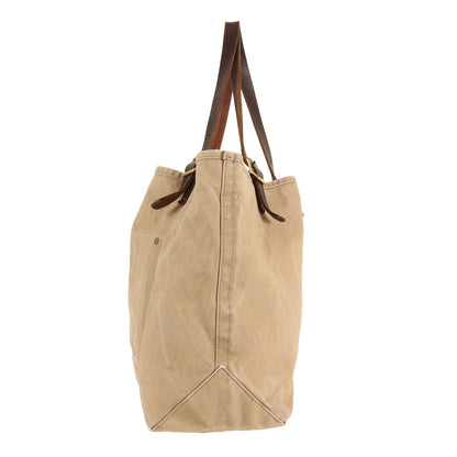 レザーハンドル キャンバス トラベル トートバッグ (Canvas × Leather Travel Tote Bag)