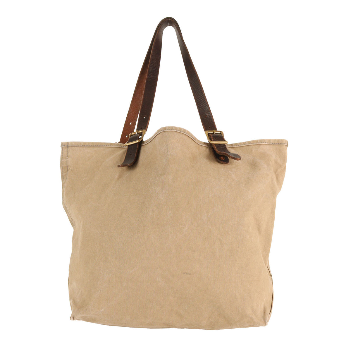 レザーハンドル キャンバス トラベル トートバッグ (Canvas × Leather Travel Tote Bag)