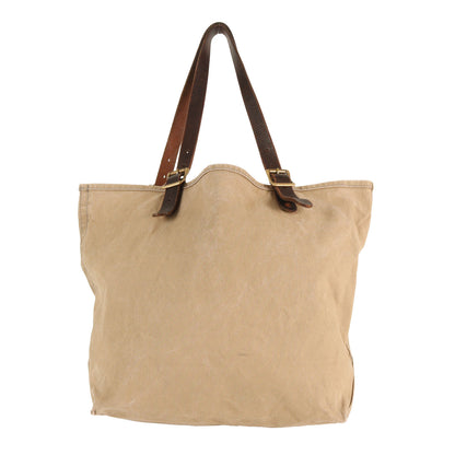 レザーハンドル キャンバス トラベル トートバッグ (Canvas × Leather Travel Tote Bag)