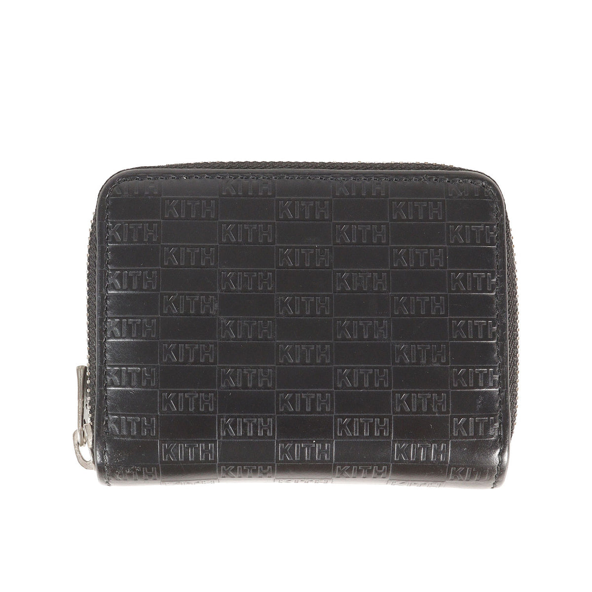 21AW エンボスロゴ柄 ラウンドジップ レザー コンパクトウォレット / 財布(Zip Around Wallet)