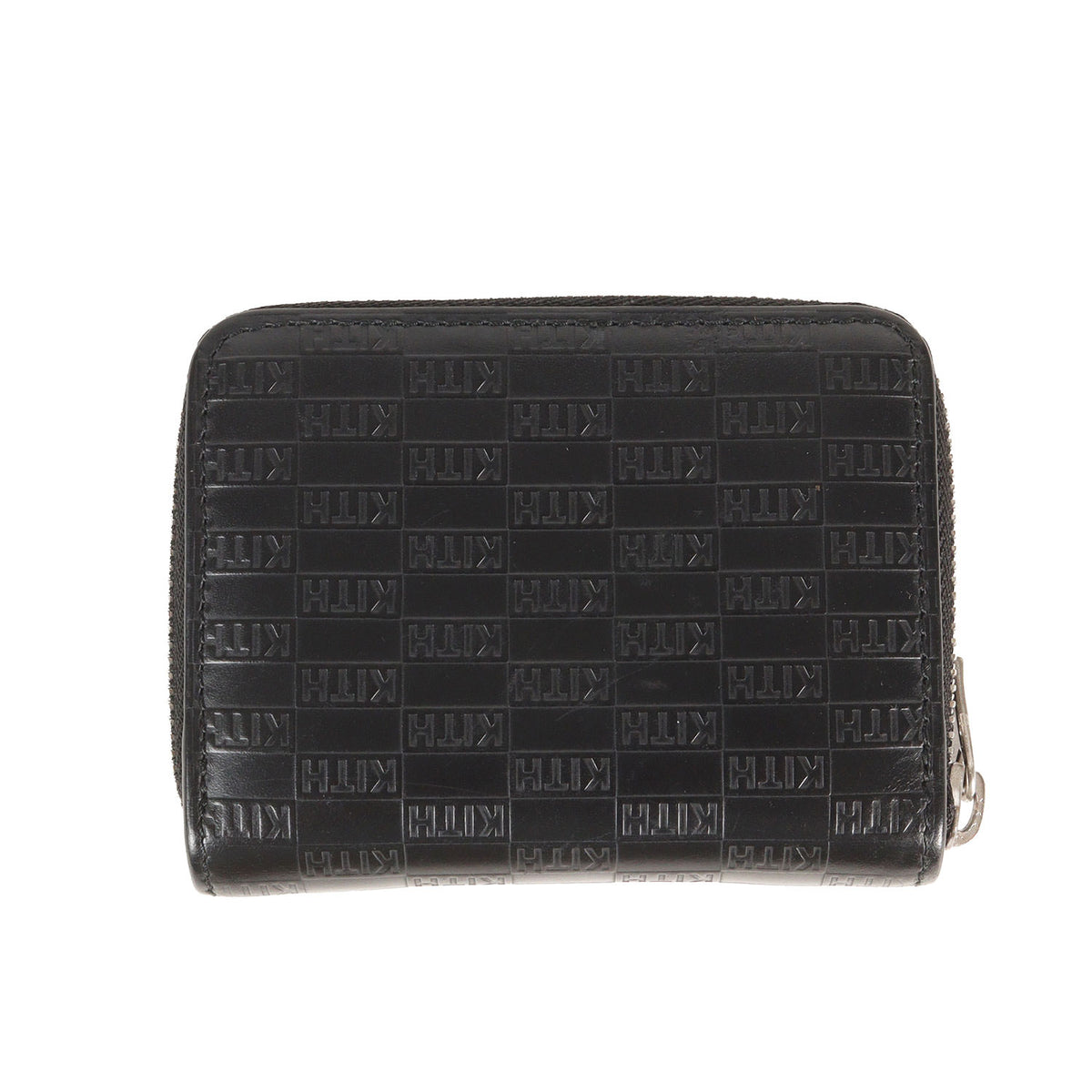 21AW エンボスロゴ柄 ラウンドジップ レザー コンパクトウォレット / 財布(Zip Around Wallet)