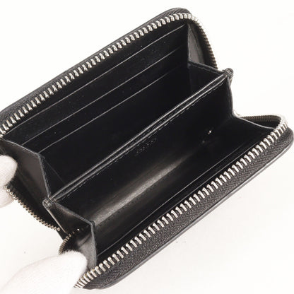 21AW エンボスロゴ柄 ラウンドジップ レザー コンパクトウォレット / 財布(Zip Around Wallet)