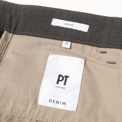 21AW ストレッチウールフランネル 5ポケット パンツ (DENIM RLZ SWING)