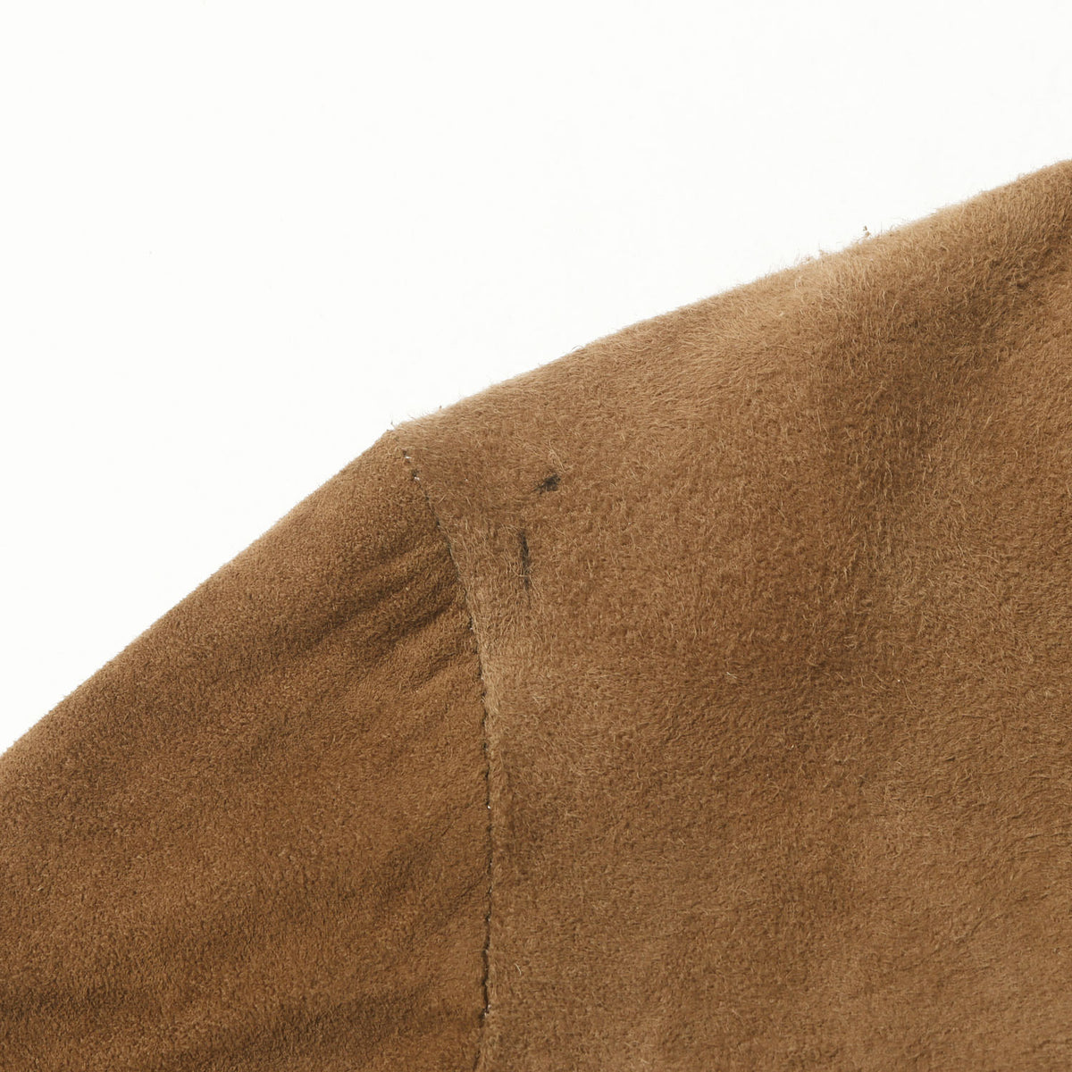 [Goodコンディション] 70s スウェード フルジップ ニットリブ ジャケット / USA製 GINO LEATHERS