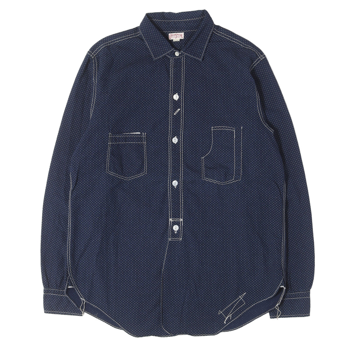 21SS コンダクター ポルカドット ウォバッシュ ワークシャツ (CONDUCTOR SHIRT UNION SPECIAL OVERALLS)