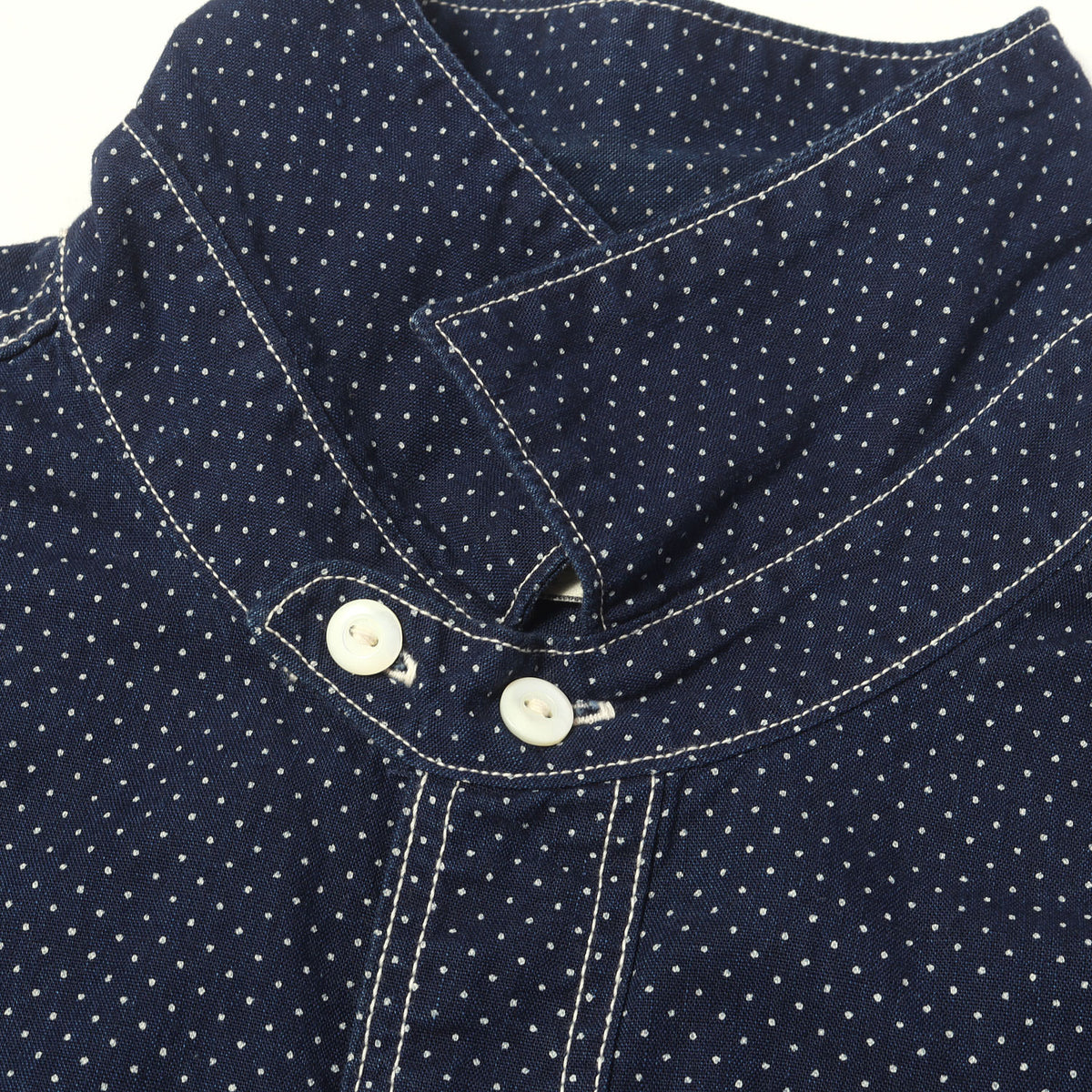21SS コンダクター ポルカドット ウォバッシュ ワークシャツ (CONDUCTOR SHIRT UNION SPECIAL OVERALLS)