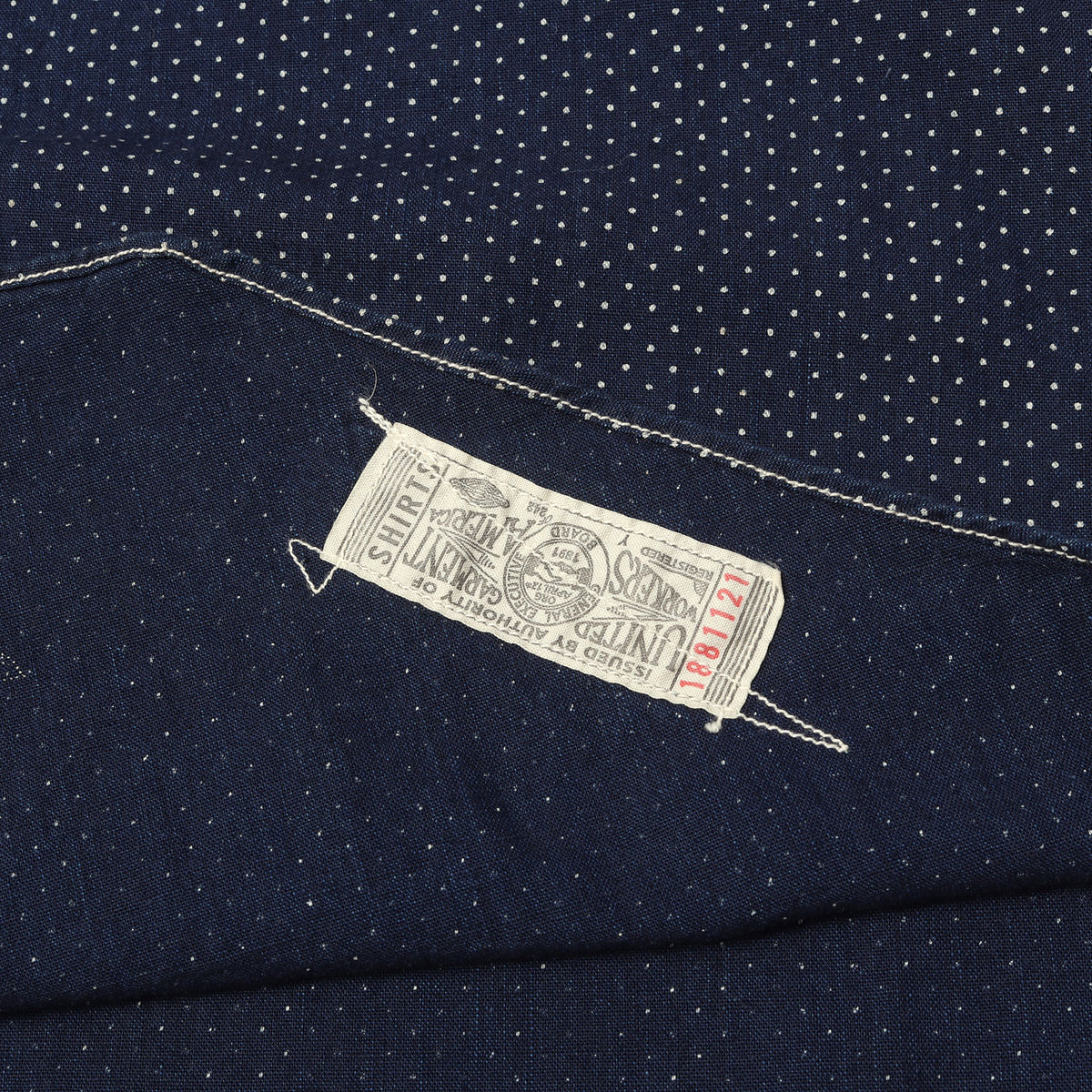 21SS コンダクター ポルカドット ウォバッシュ ワークシャツ (CONDUCTOR SHIRT UNION SPECIAL OVERALLS)