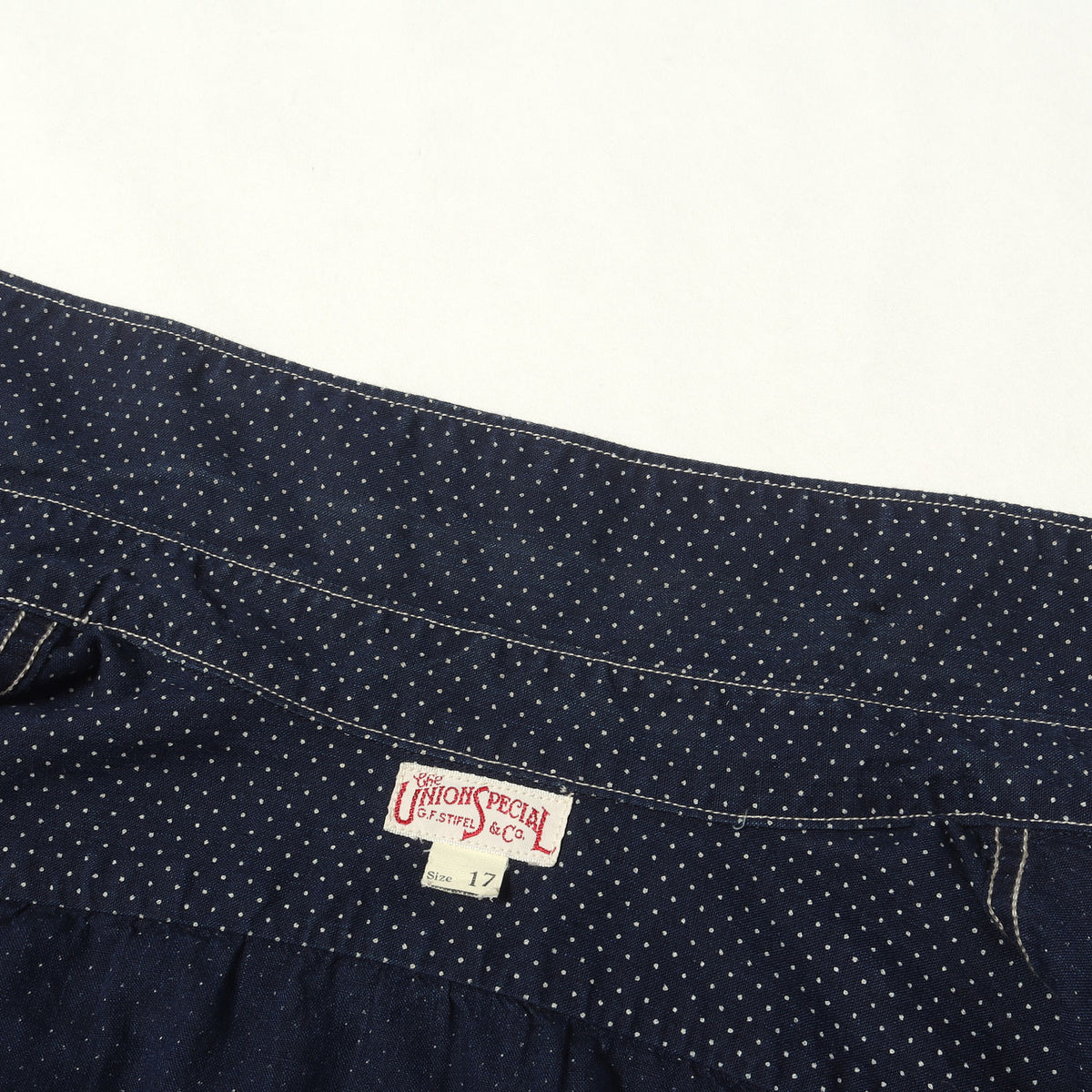 21SS コンダクター ポルカドット ウォバッシュ ワークシャツ (CONDUCTOR SHIRT UNION SPECIAL OVERALLS)