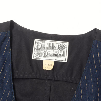 Lot.424 ウォバッシュ ストライプ ワークベスト / DOUBLE DIAMOND ダブルダイヤモンド