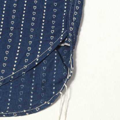 ハート ウォバッシュ ストライプ ワークシャツ / DOUBLE DIAMOND ダブルダイヤモンド