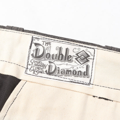 ごま塩 ストライプ モールスキン ワークパンツ / DOUBLE DIAMOND ダブルダイヤモンド